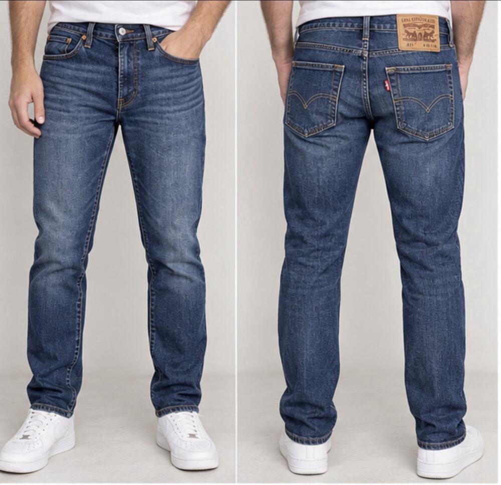 Levi’s 511 Mens Jeans 32x34 Slim Fit Blue Denim Stretch Pants